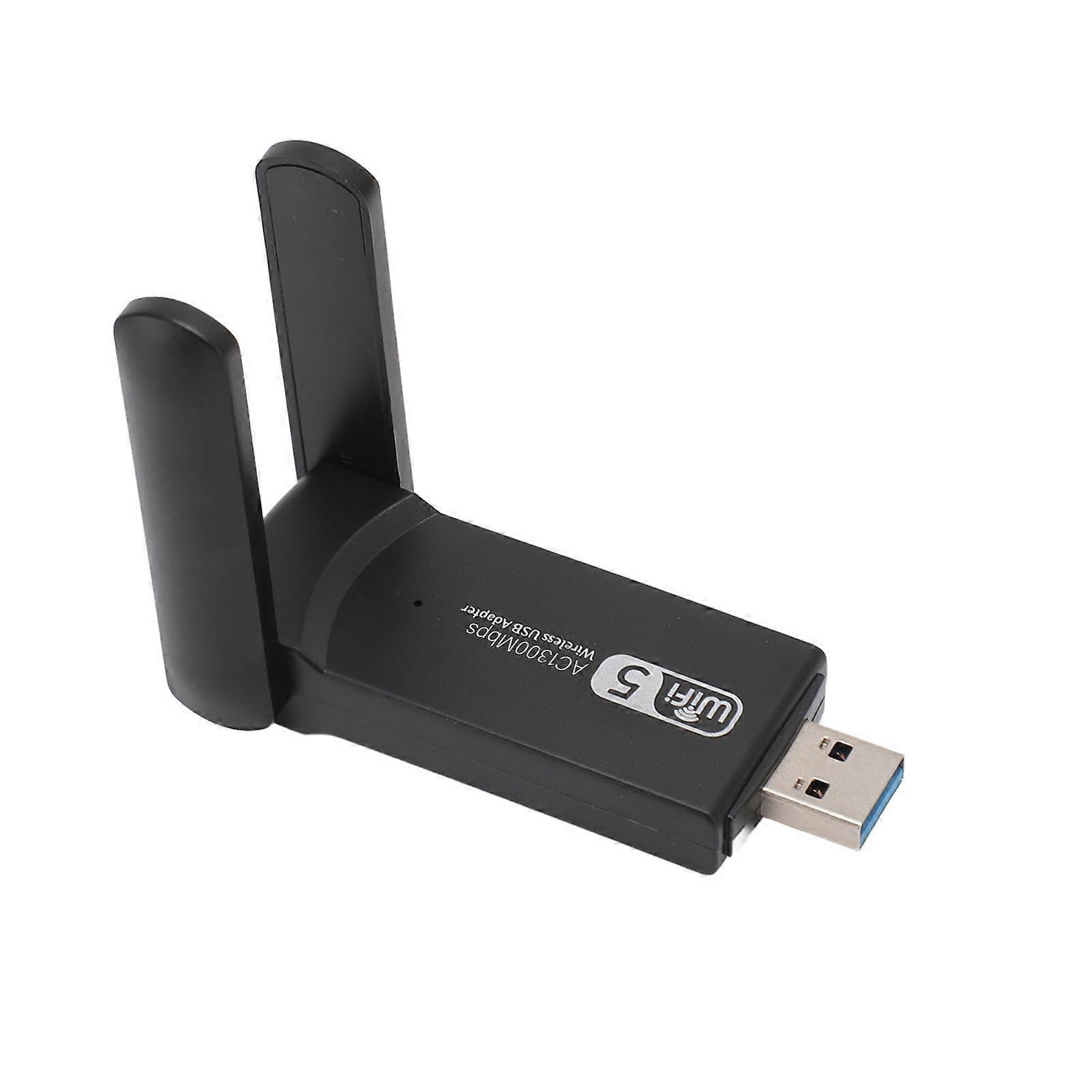 USB3.0 WiFi Adapter 2.4GHz 5GHz Dual 5Dbi Antenna WiFi Dual Band Network Adapter for Windows 11 10 for OS X for Linux