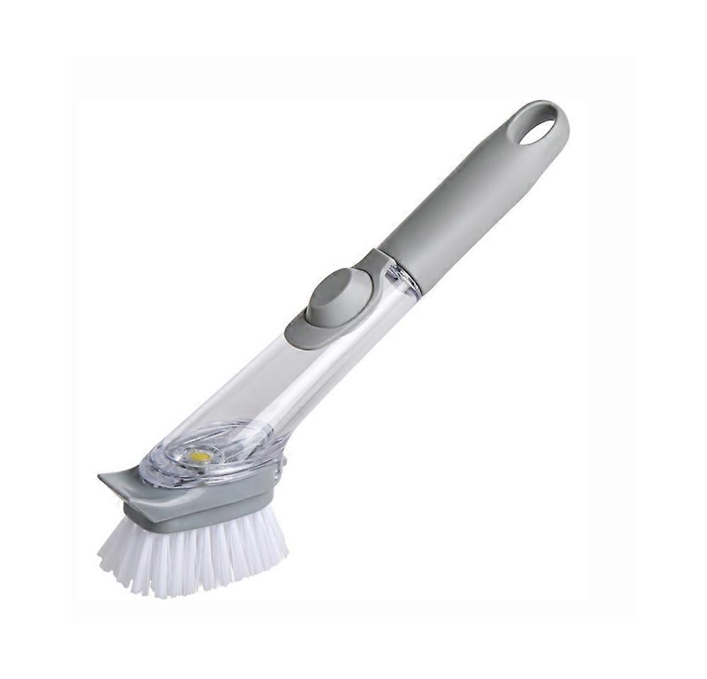 Gray Dish Brush with 3 interchangeable sponge heads 25cm