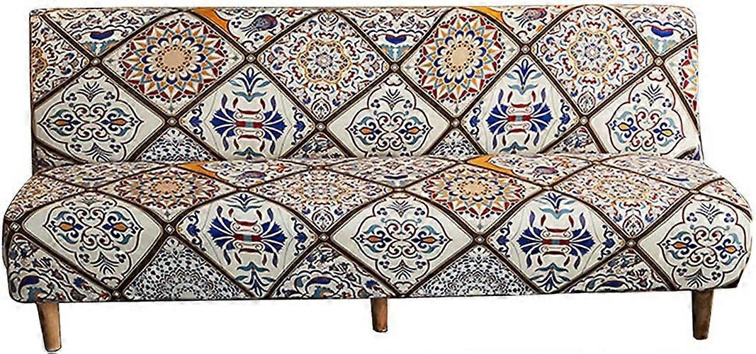 Sofa cover without armrests stretch 2 seater sofa cover foldable