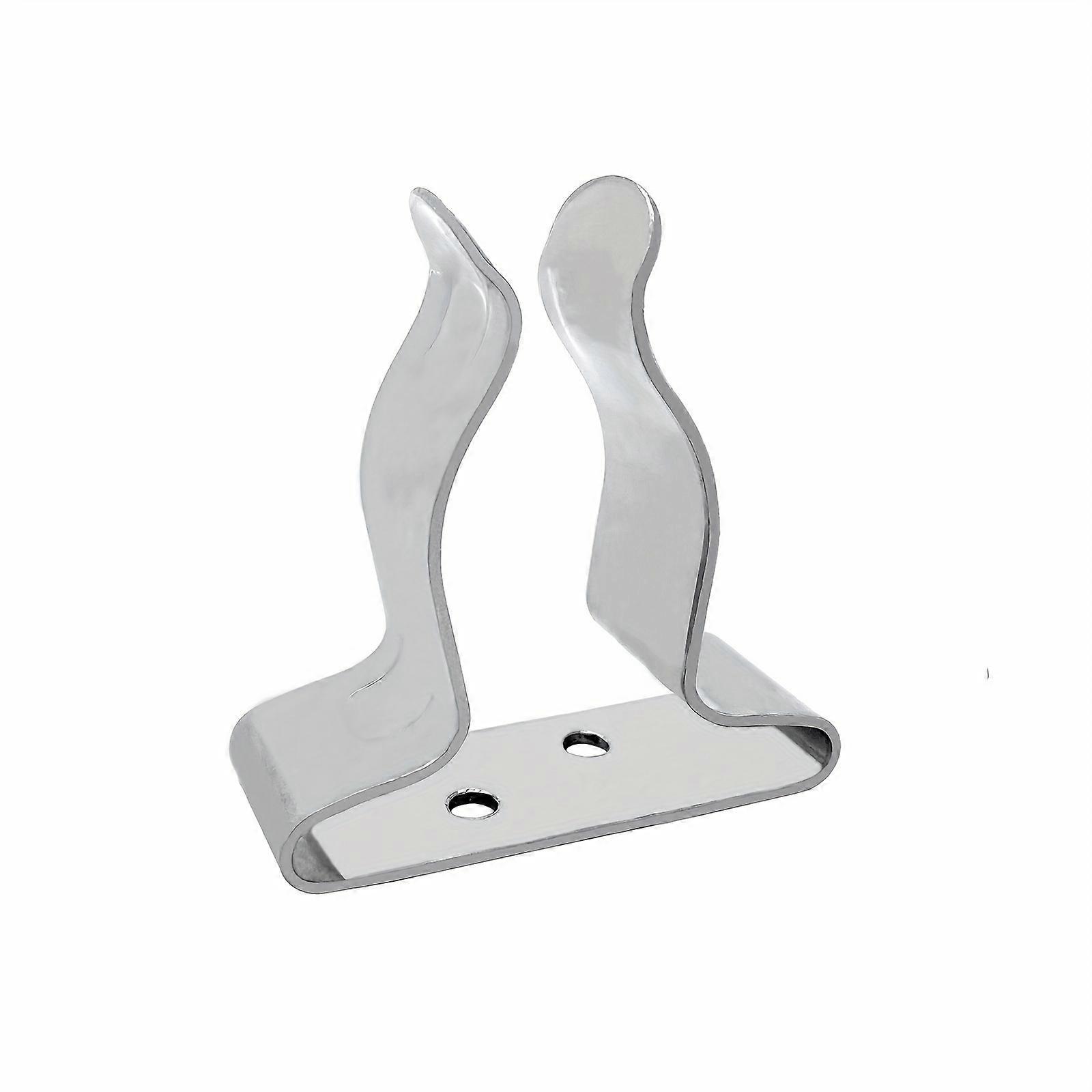Clip Hook, Stainless Steel Spring Boat Paddle Spring Clip Tool Holder, Boat Hook Metal Fixing Clip Accessories, Marine Hardware (Boat Paddle Not Inclu