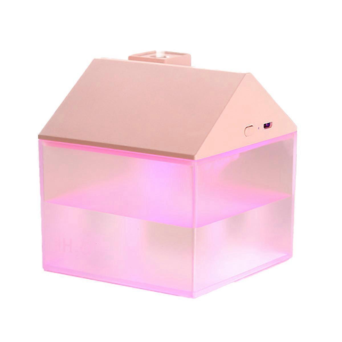 Mini Humidifier with Night Light, 250ml USB Cute Personal Small Humidifier with Adjustable Cool Mist Mode,Quiet 7 Color Light for office Desktop,Plant