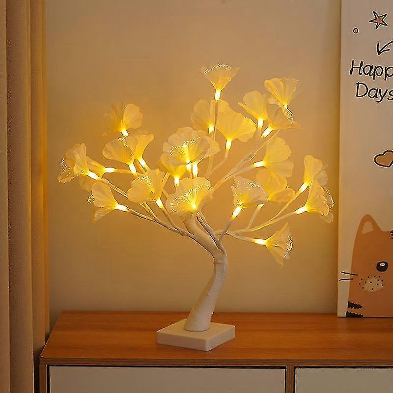 Small Table Lamp Lamp Tabletop Tree Fall Artificial Tree Lamp Gifts For Women Decorations Led Night Light (size : 20x20x45cm)