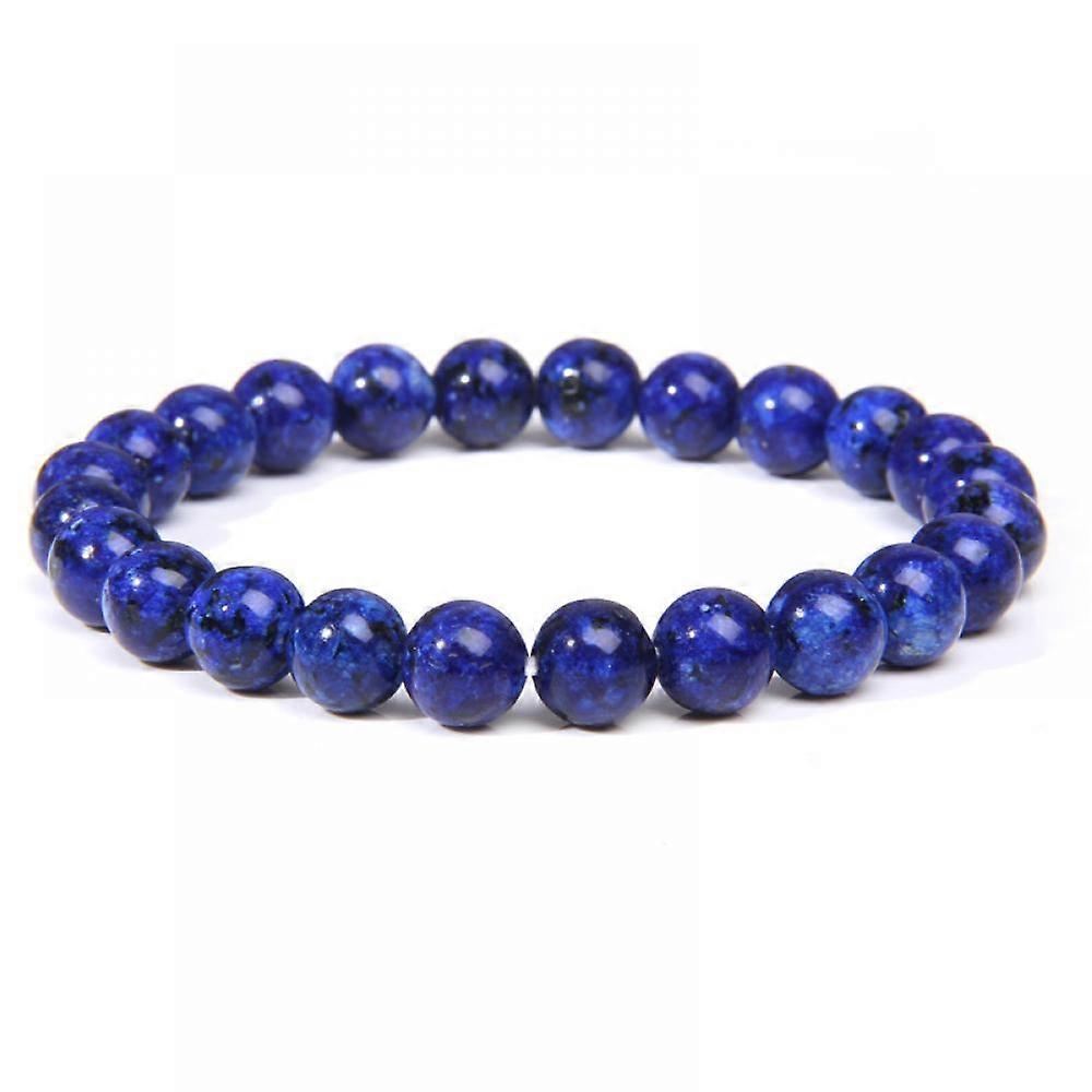 Bracelet-White Stone Lapis Bracelet-Royal Blue Elegance