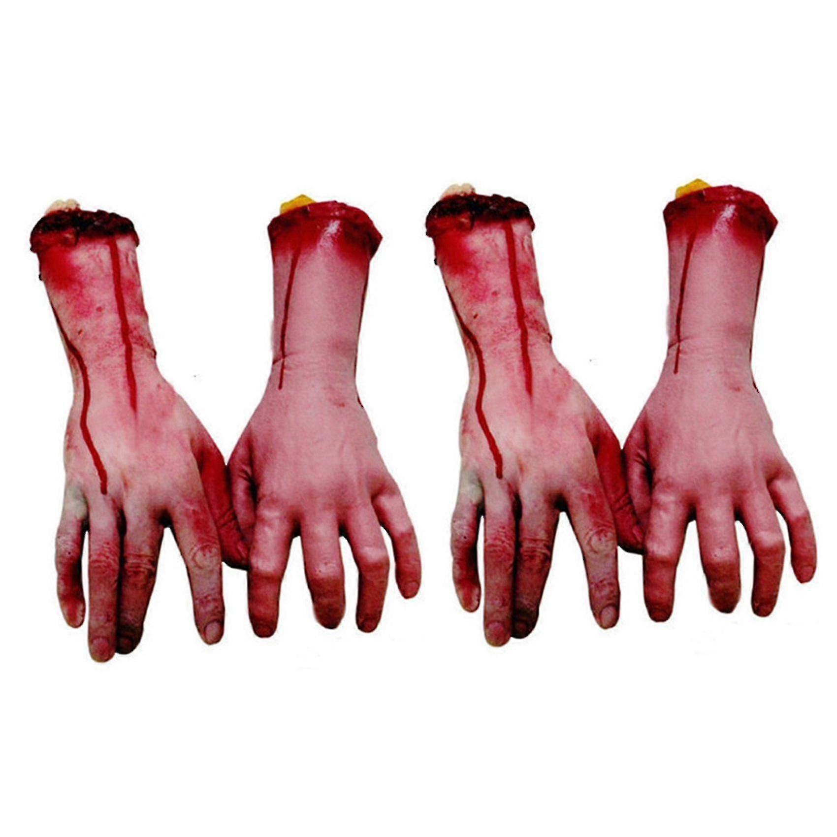 الرعب الدموي هالوين الدعائم وهمية قطع حجم الحياة الذراع اليد 22-23cm