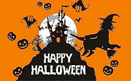 هالوين العلم البرتقالي الجديد - 100٪ بوليستر - ثقوب معدنية - مخيط مزدوج