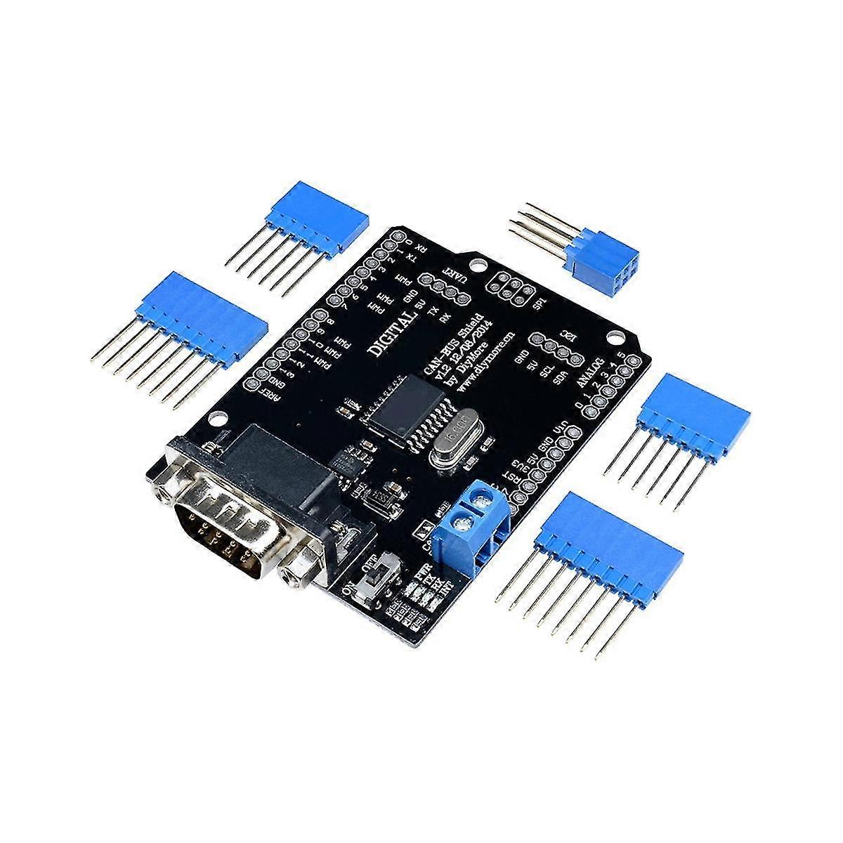 Mcp2515 Can Bus Shield Board Spi Interface Connector Expansion Controller Module Dc 5v-12v For Seee