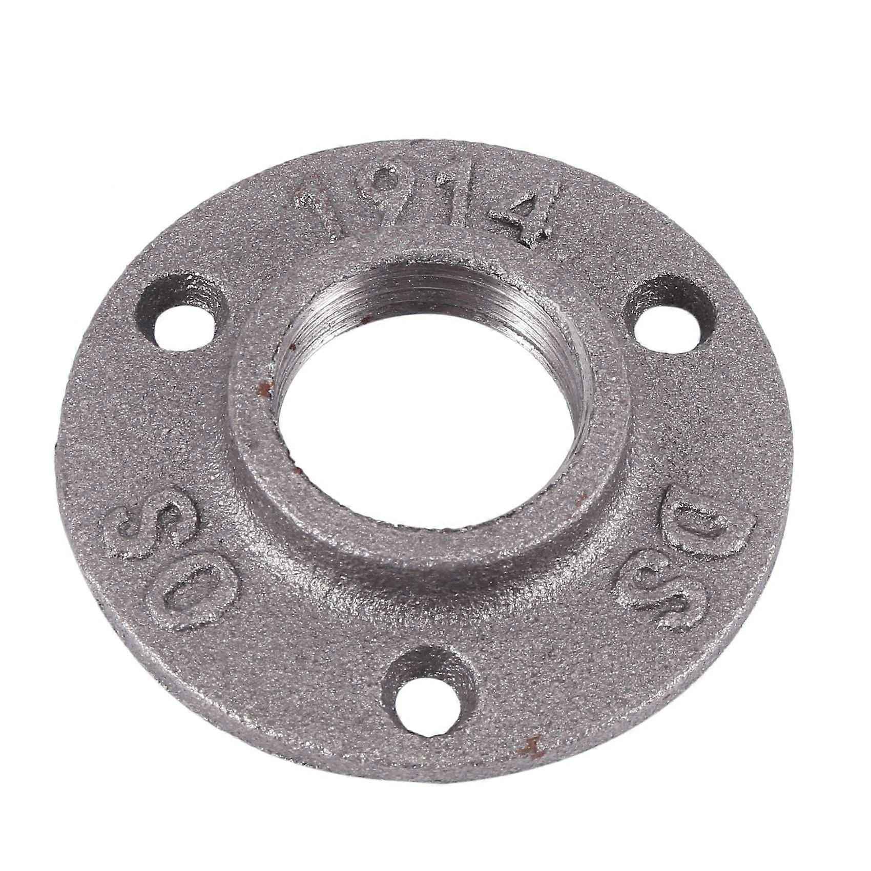 1 Inches Malleable Cast Iron Pipe Flange, Industrial Pipe Flanges for Threaded Black Pipes and Fitt
