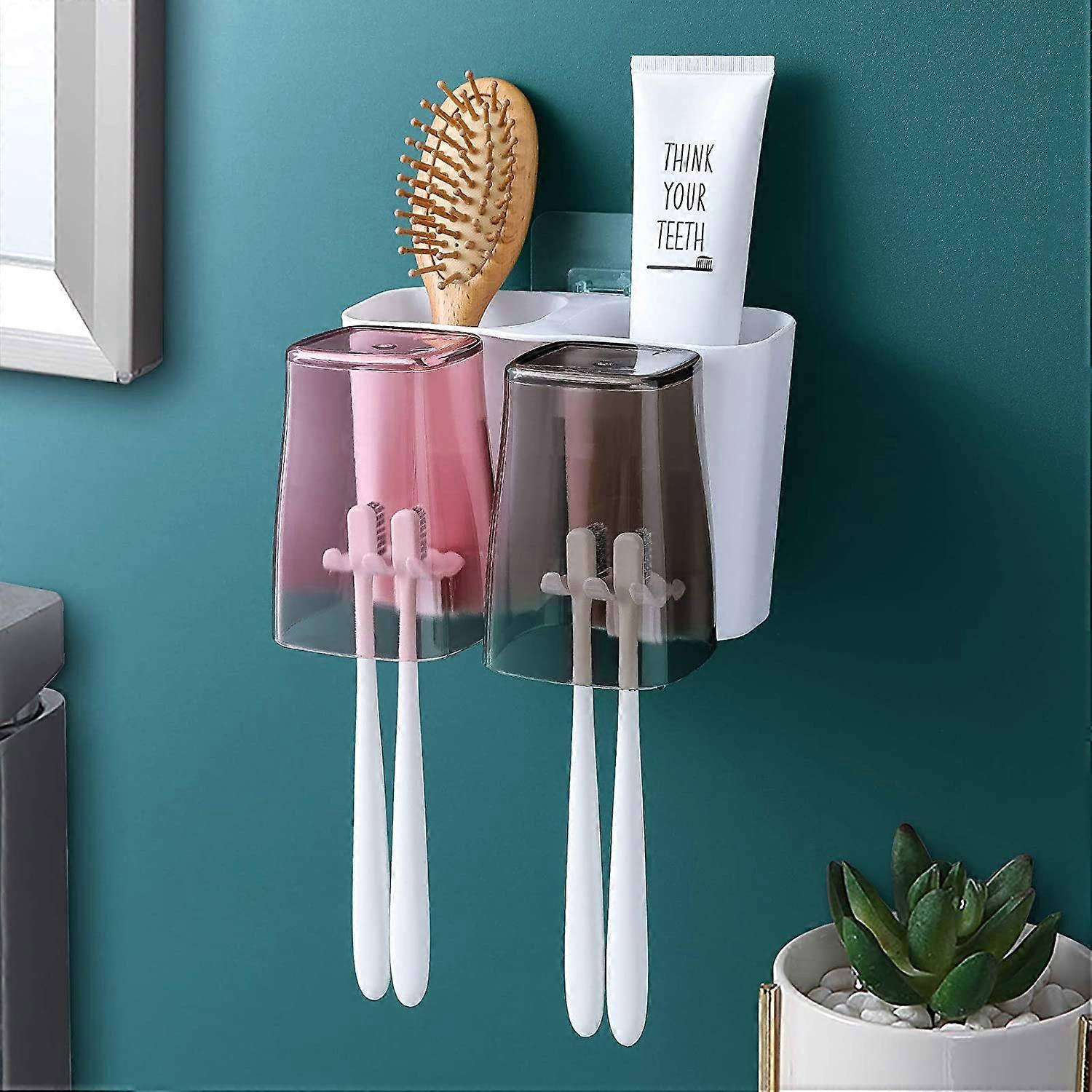 Toothbrush Holder, Goowin Toothbrush Holder Wall Mounted, Large
