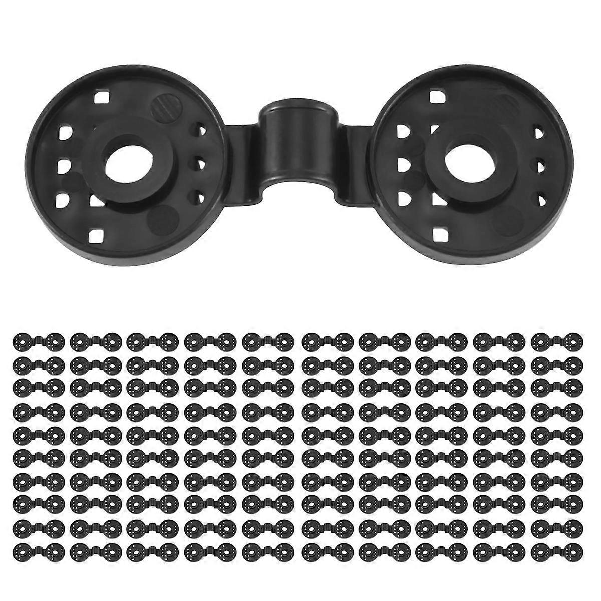 100PCS Clips Net Hooks Fixing Clips Shade Cloth Plastic Clips Fix Clamp Grommet Installation Black