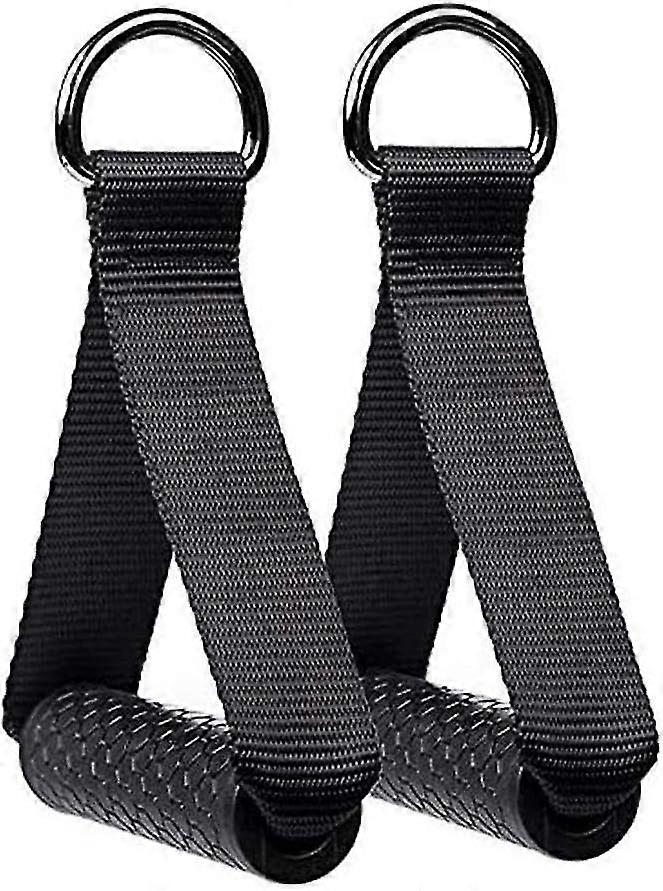 2 Pieces Heavy Duty Exercise Handles, Resistance Exercise Band Handles, Fitness Strap Handle Grips