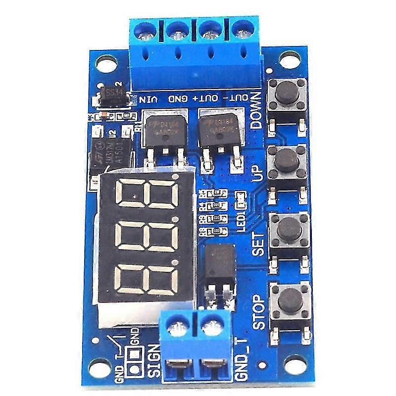 DC 12V 24V LED Light Digital Time Delay Timing Delay Relay Switch Circuit Dual Mos Tube Control Boa