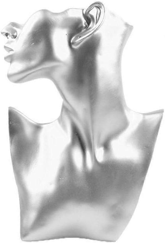 Halskette & Ohrringe Display Stand Showcase Showcase Anhänger Displays Halter Schmuck Figur Displayr (Silv HJK