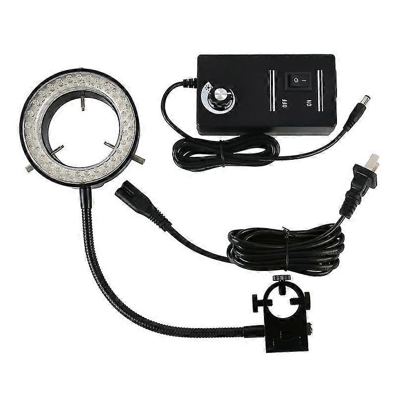 60 Led ring lamp adjustable side light illuminator 25.5mm install diameter for hdmi usb video camera stereo microscope