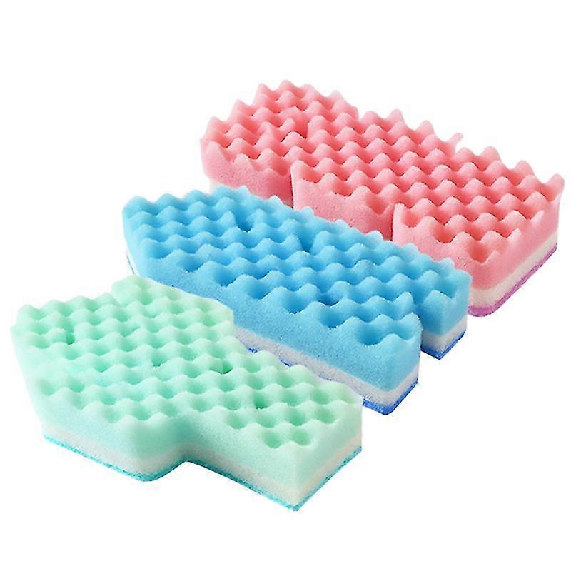 3pcs cleaning scrub sponge practical scrubbing dish sponges cup sponges