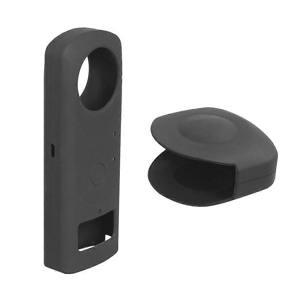 Soft Silicone Protective Cover Case Holder Protector Shell Travel Case with Lens Protecting Case Accessory Replacement for Ricoh Theta Z1 Camera Shock