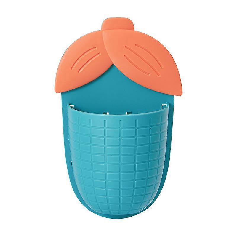 Wall-mounted Corn Shaped Toothbrush Holder PP Cups Free Punch Large Capacity Cute Cartoon Holder For