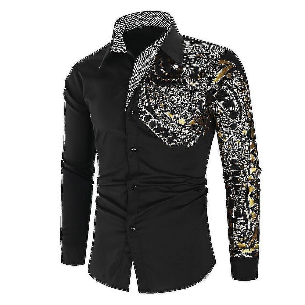 Men Printed Sleeve Shirts 12-28