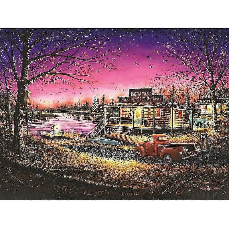 الماس التطريز الطباشير الأبيض 5D الماس الصليب غرزة كريستال الماس الكامل مجموعات Unfinish ضاحية جميلة