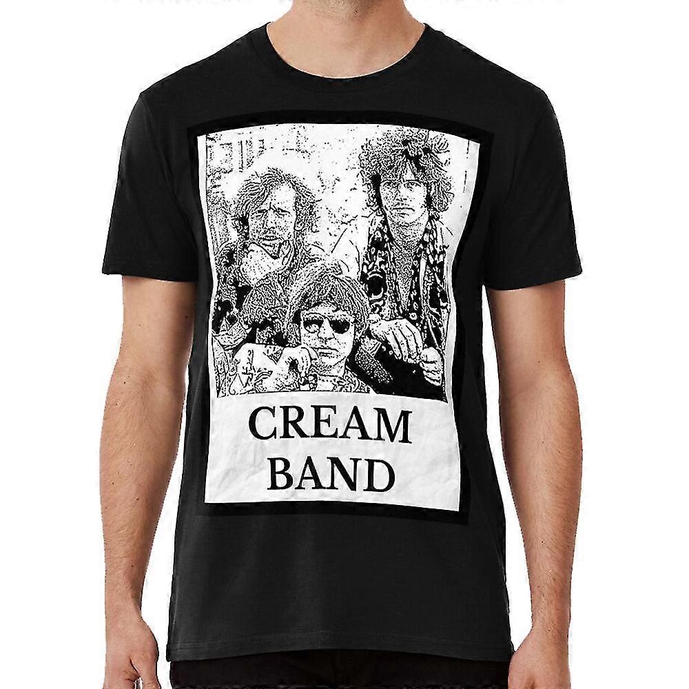 T-shirt vintage com banda de creme