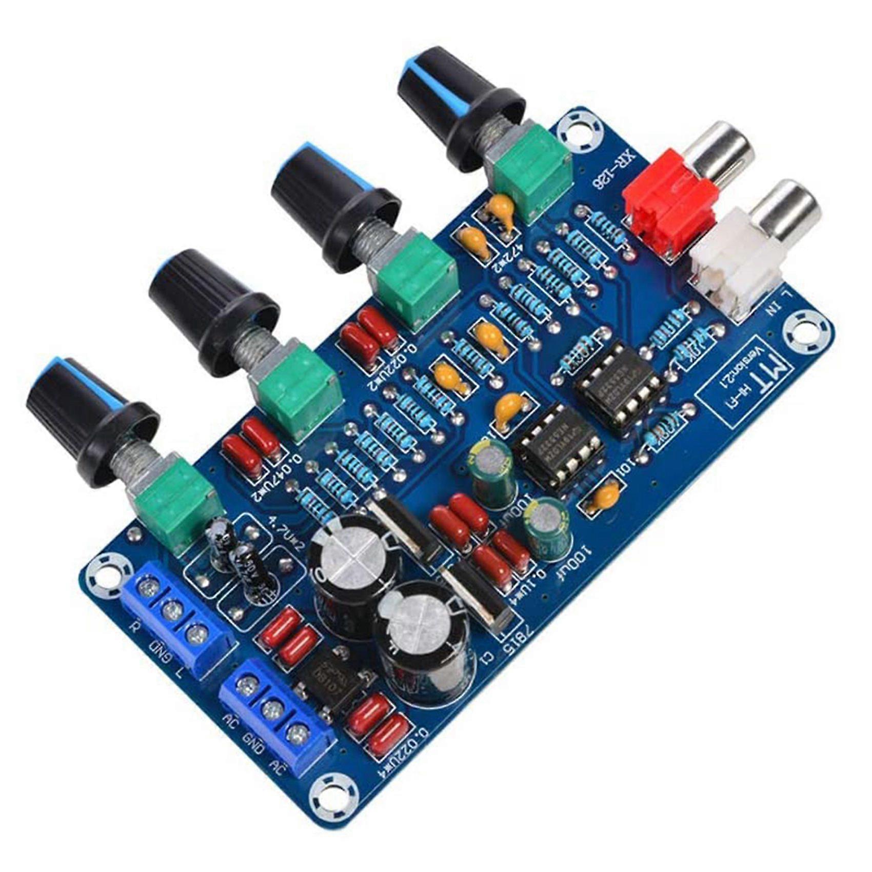 Amplifier NE5532 Preamp Preamplifier Volume Tone Control Finished Board Treble Midrange Bass EQ DIY