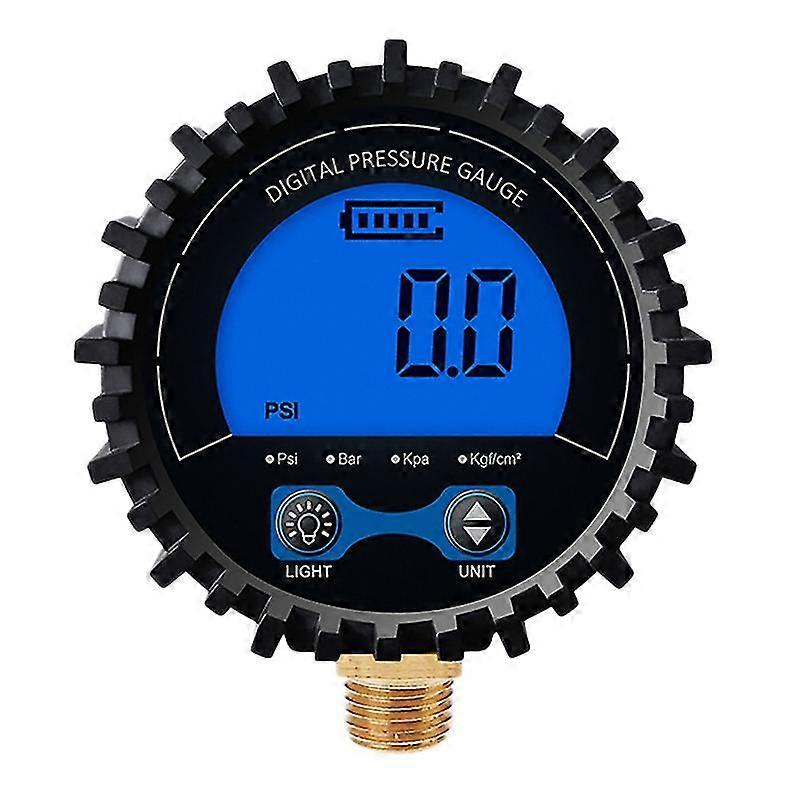 Tire Pressure Gauge Digital Tire Tester Display Pressure Manometer Quick Coupler Thread 1/4