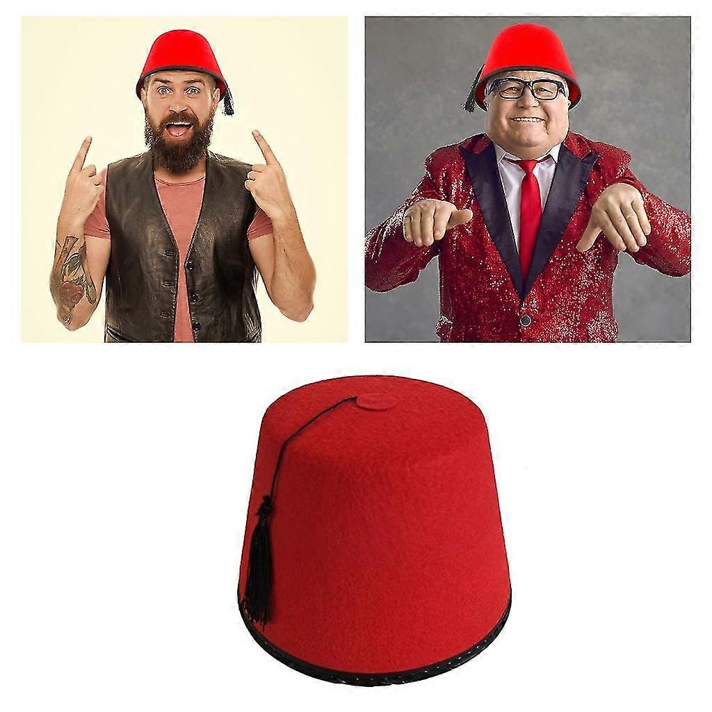 Fez Turco Fez Cappello Immagini Feltro Marocchino Rosso Fez