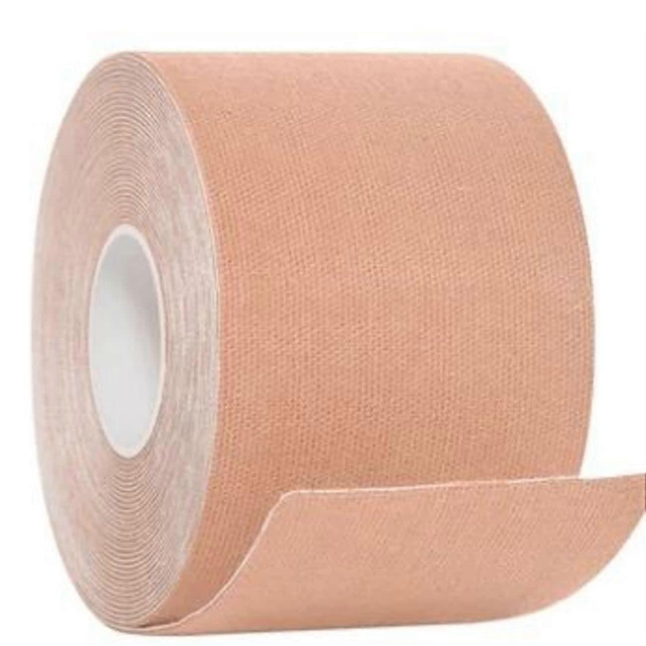 Boob Tape Roll Nude Colour Invisible Adhesive Bra | Body Tape for Backless Strapless Dresses Bridal Gowns and Prom