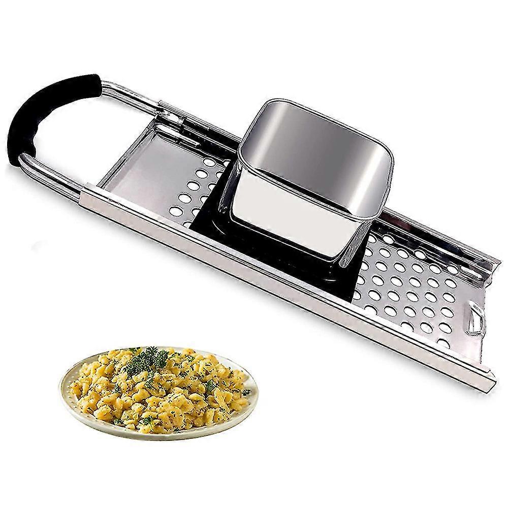 Stainless Steel Spaetzle Maker With Comfort Grip Handle