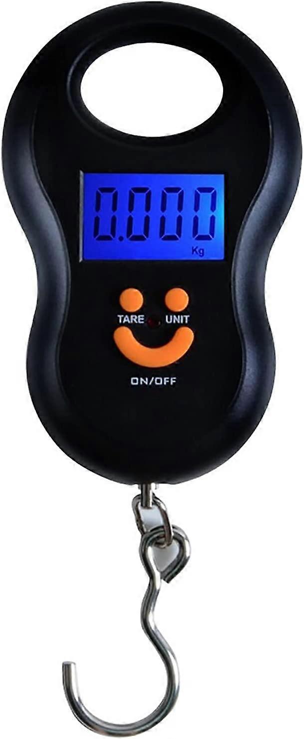 Travel Digital Luggage Scal, Portable Suitcase Weight Scale with Hook, 110 Lbs, Handheld Digital with LCD Display, Battery Included, for Travel Fishin