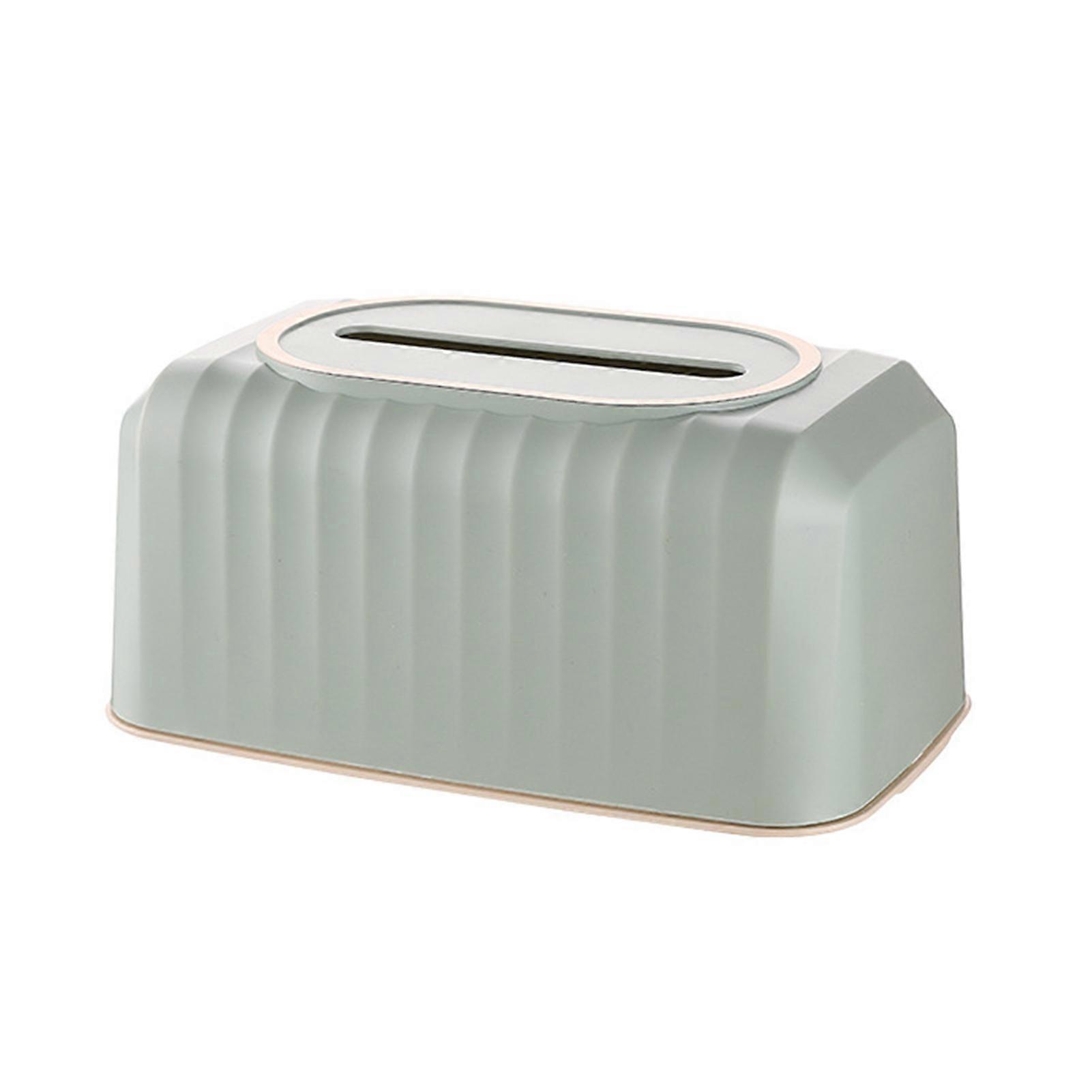 Tissue Holder Large Capacity Built-in Spring Plastic Desktop Tissue Dispenser Case Household Supplies KAESI