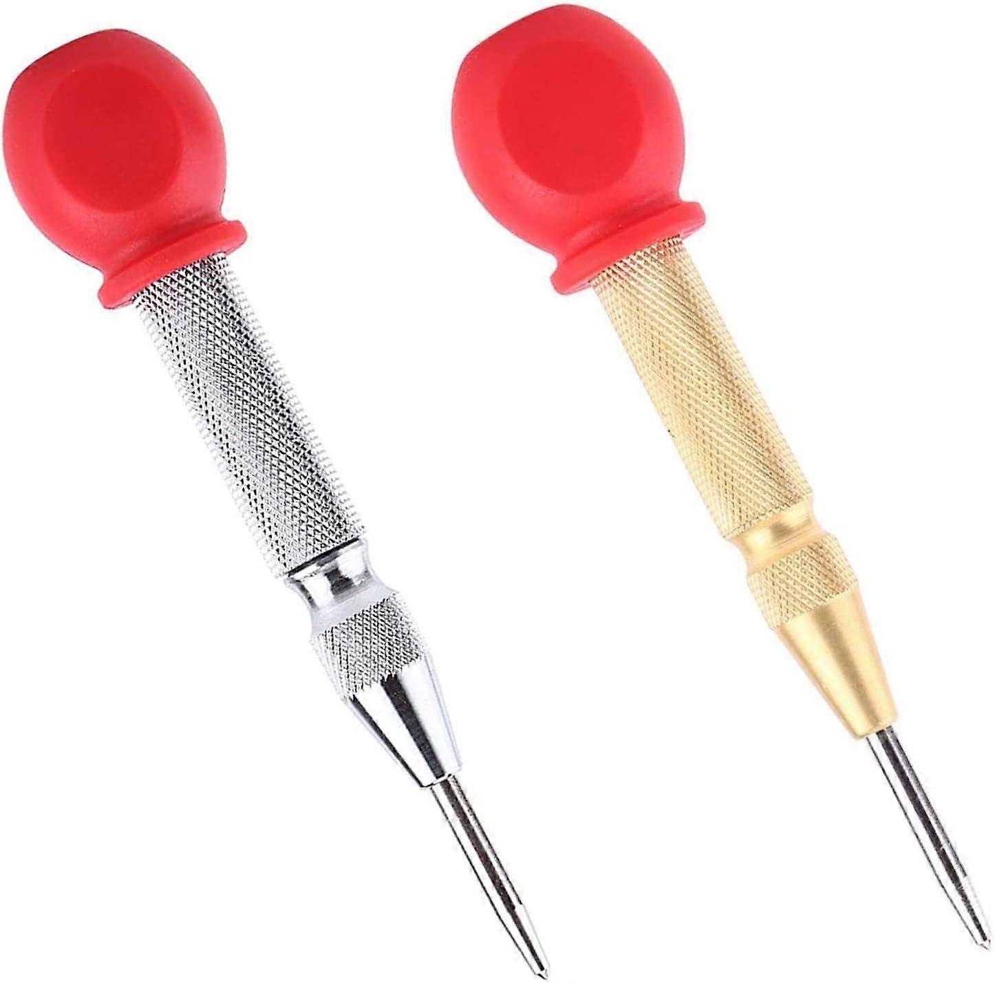 High Speed Center Punch, Center Punch Marker Scriber for Wood, Metal, Plastic, Car Window Tablets Cutouts Tool with Cushion Cap and Adjustable Impa