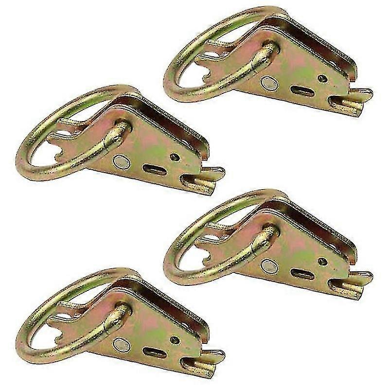 E-Track O-Ring Tie-Down Anchors compatible with E-Track Tie-Down System, Secure Cargo in Enclosed/Flatbed Trailers, Trucks(4 Pack)