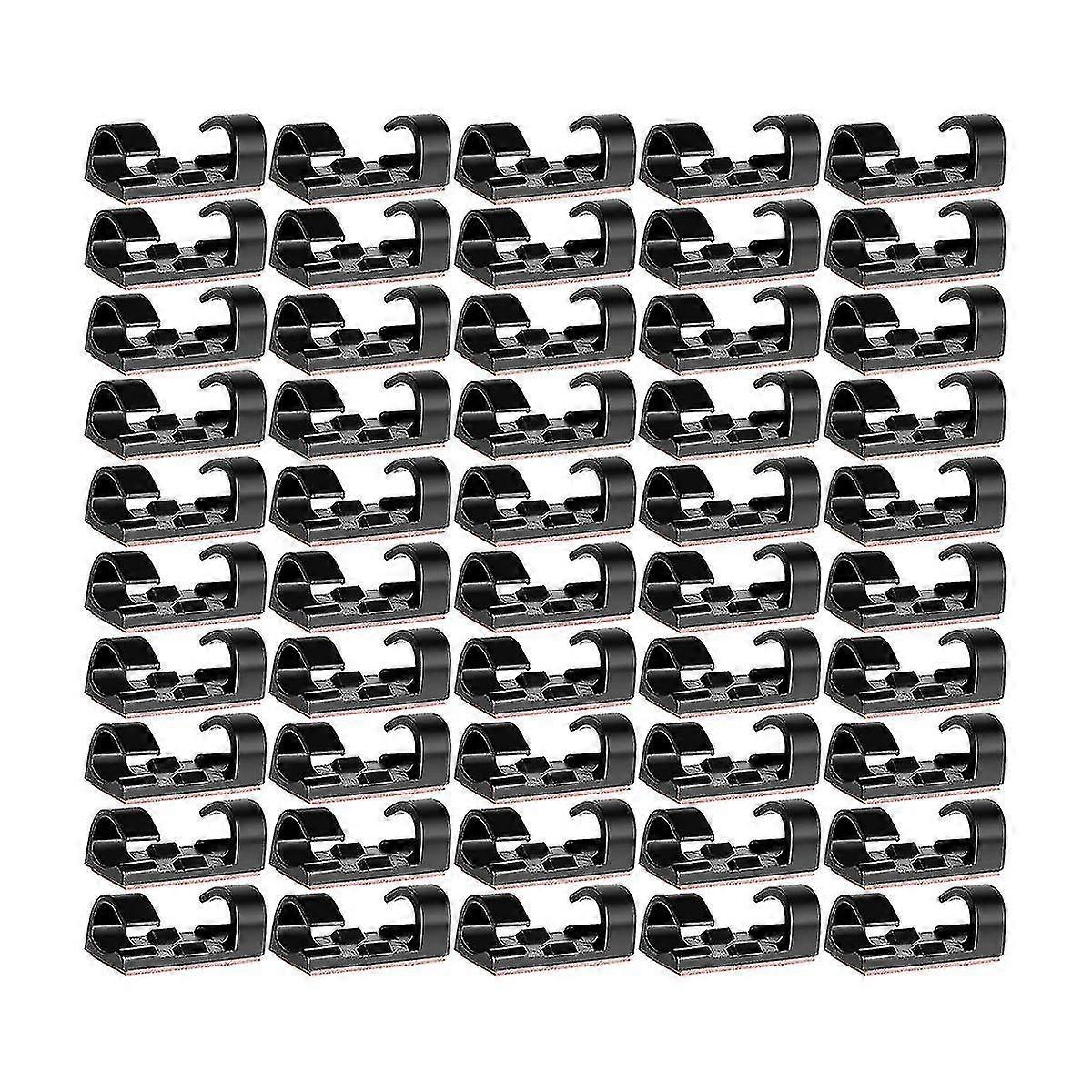 30 Pieces Cable Clips,cable Holder With Adhesive-secured Base
