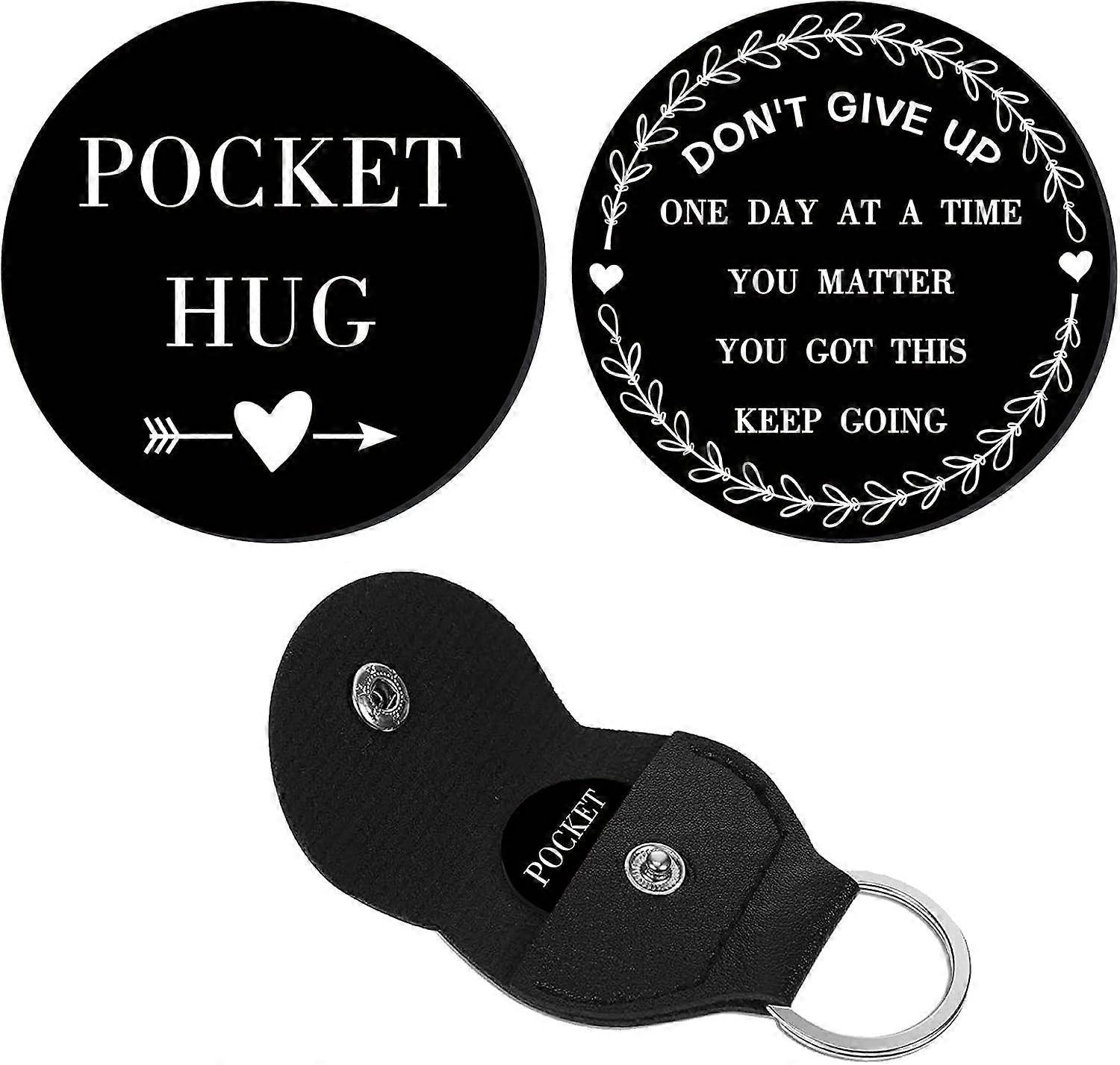 1 Set A Little Pocket Hug Token Heart Pattern Long Distance Relationship Keepsake