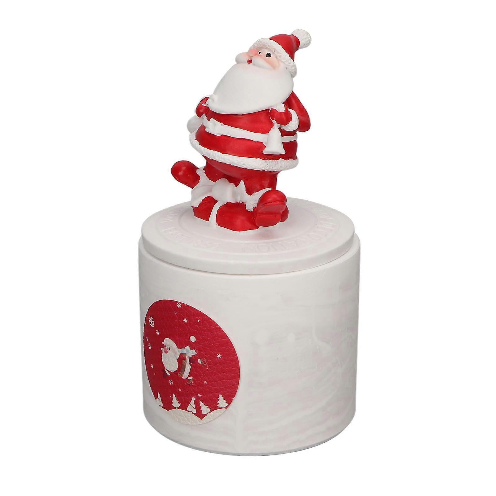 Father Christmas Scented Candles Soy Wax Christmas Aroma Candle with Lid for Meditation Bathing Yoga