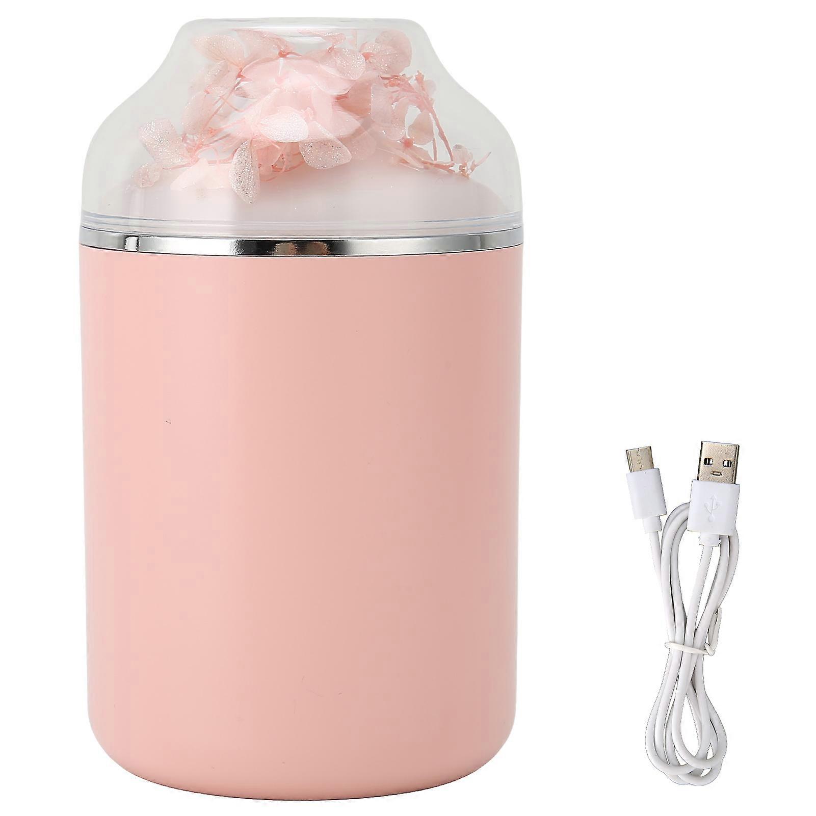 Humidifier Immortal Flower Shape Household Large Fog Volume Silent Essential Oil Diffuser HumidifierSakura Pink