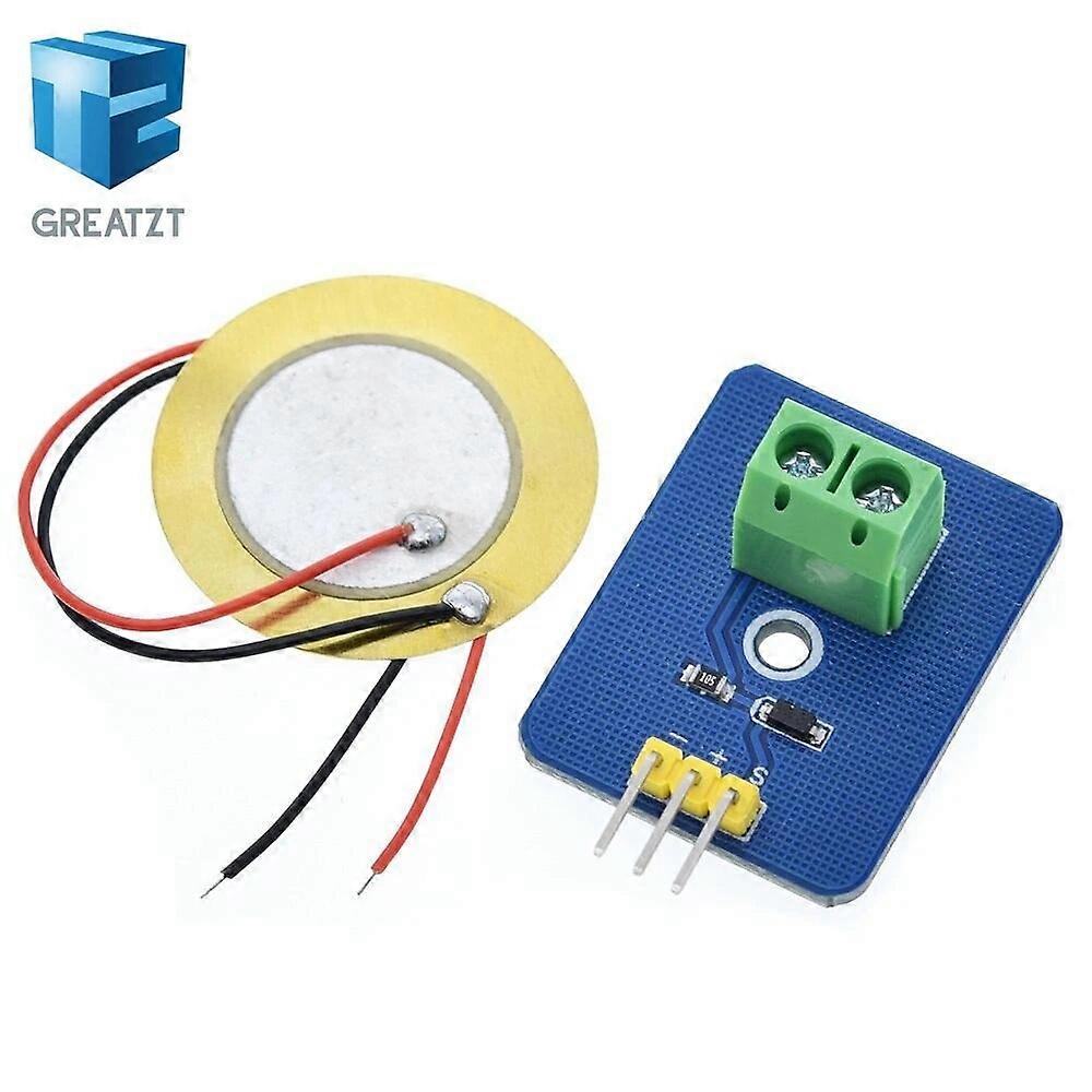 DIY KIT 3.3V / 5V Keramisk Piezo Vibrasjonssensormodul Analog Kontroller Elektroniske Komponenter Leverer Sensor For Arduino UNO R3