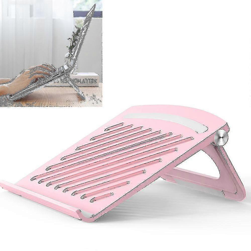 Foldable Laptop Stand, Portable Aluminum Computer Riser, Adjustable stcyv A