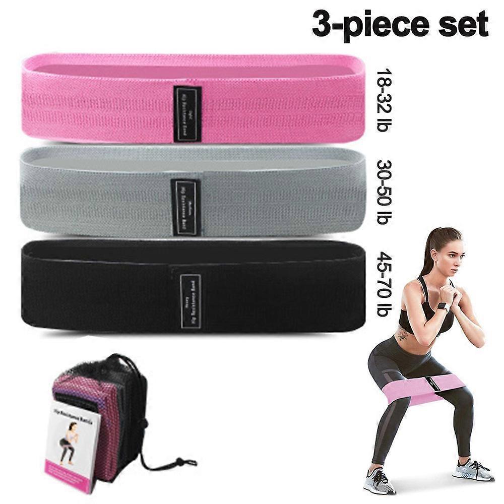 Resistance Exercise Bands for Booty Bands with Instruction Guide and Carry Bag