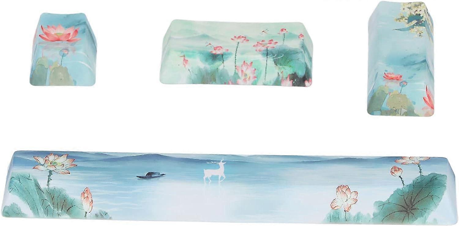 4pcs Custom Cartoon Keycaps, Durable ABS for Mechanical Keyboards