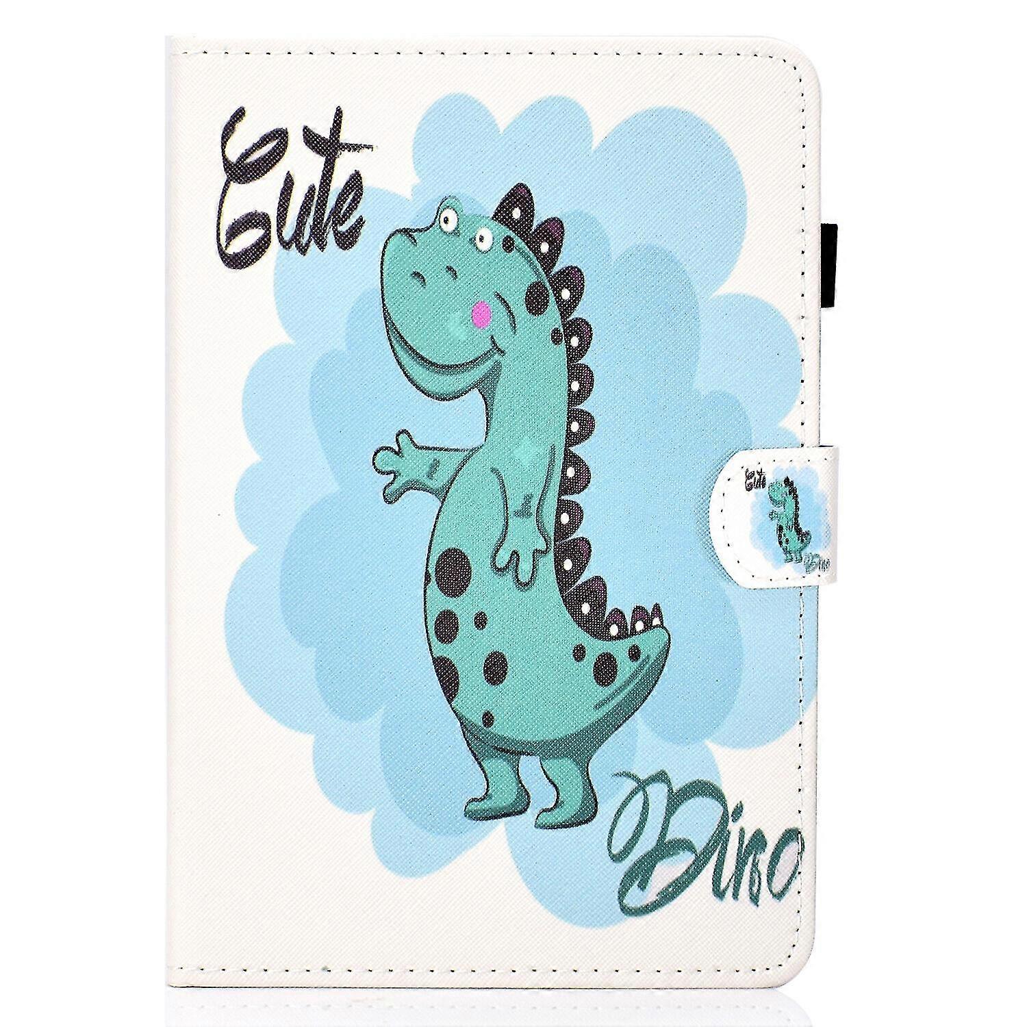 Case For Ipad 6 9.7 2018 Cover With Auto Sleep/wake Pattern Magnetic - Dinosaur