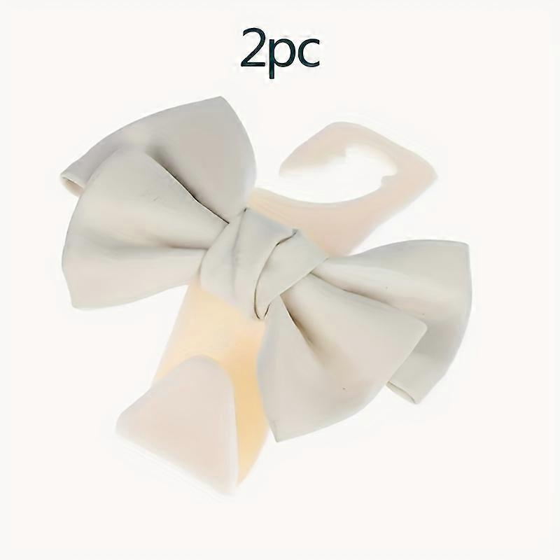 2pcs Stylish Car Hooks With Bows, Perfect For Seat Headrest Organization And Car Fastener Hooks, Organize Your Space