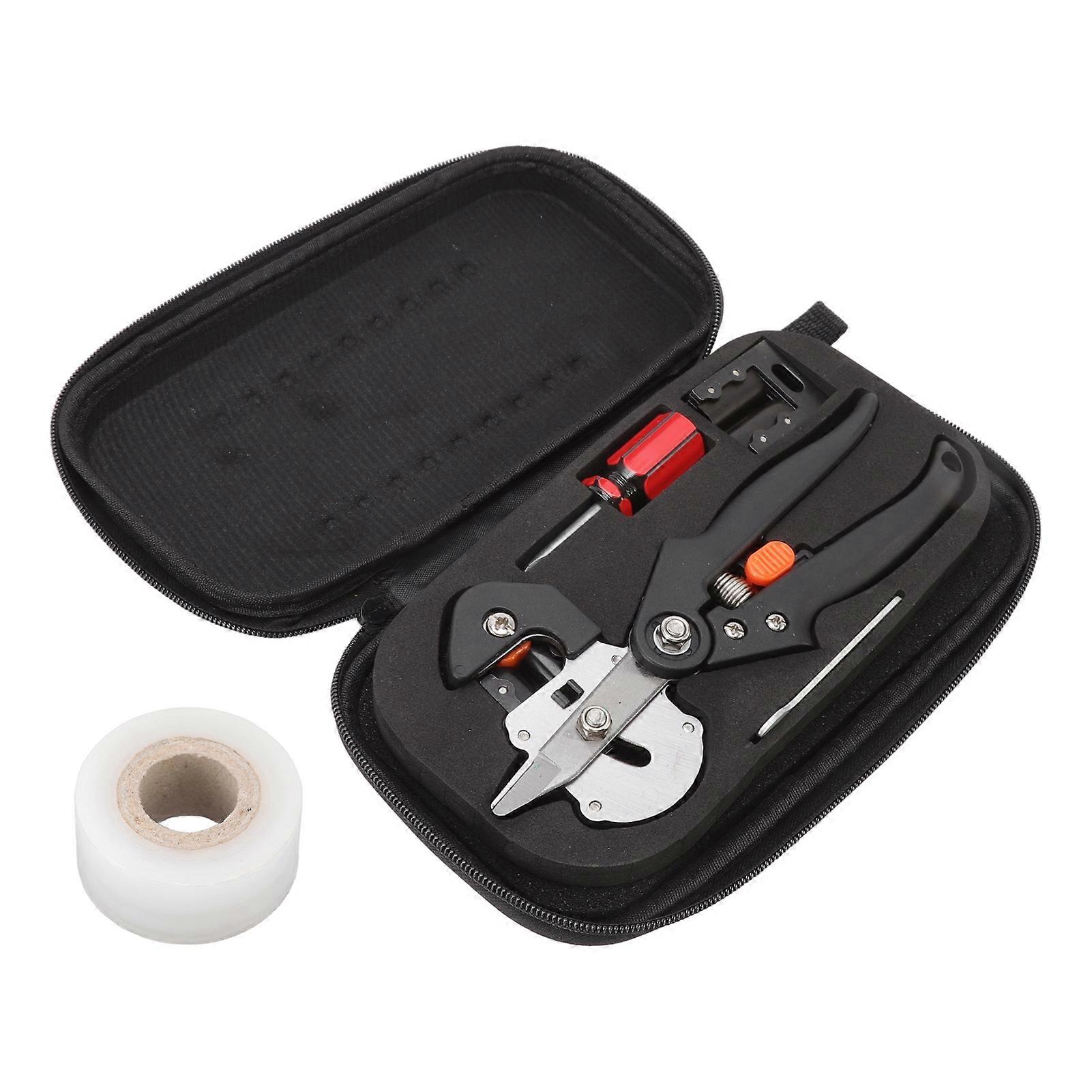 Fruit Tree Branch Cutting Pruner Grafting Shears Scissor Set with Storage Bag