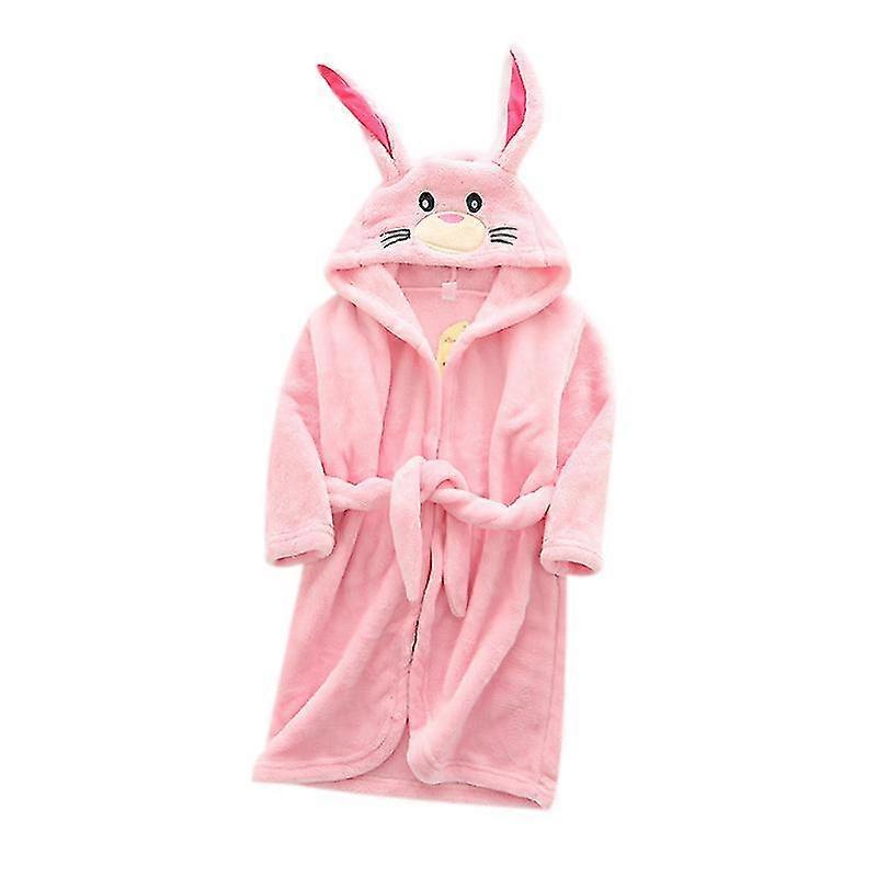 Plush Bath Robe For Kids, Hooded Rabbit Style Robe, Unisex XiXi