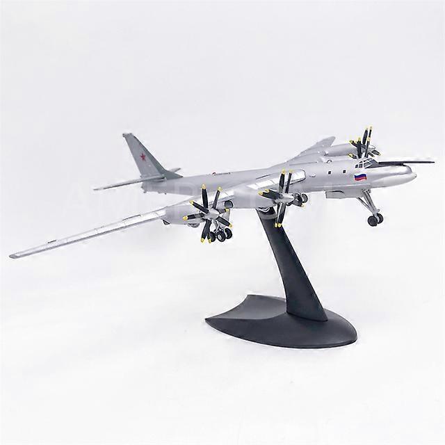 1/200 Scale Russia Air Force Tupolev TU-95 TU95 Bear Type Strategic Diecast Alloy Metal Replica Aircraft Model Toy F Collection