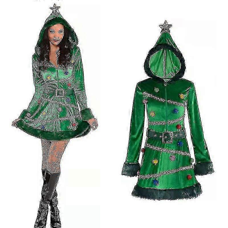 Cosplay Vánoční stromek Šaty Dámské Party Taneční šaty