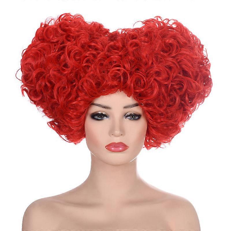 Alice in Wonderland 2 The Red Queen Encounters the Witch in the Mirror The Queen of Hearts Cosplay Animation Wig