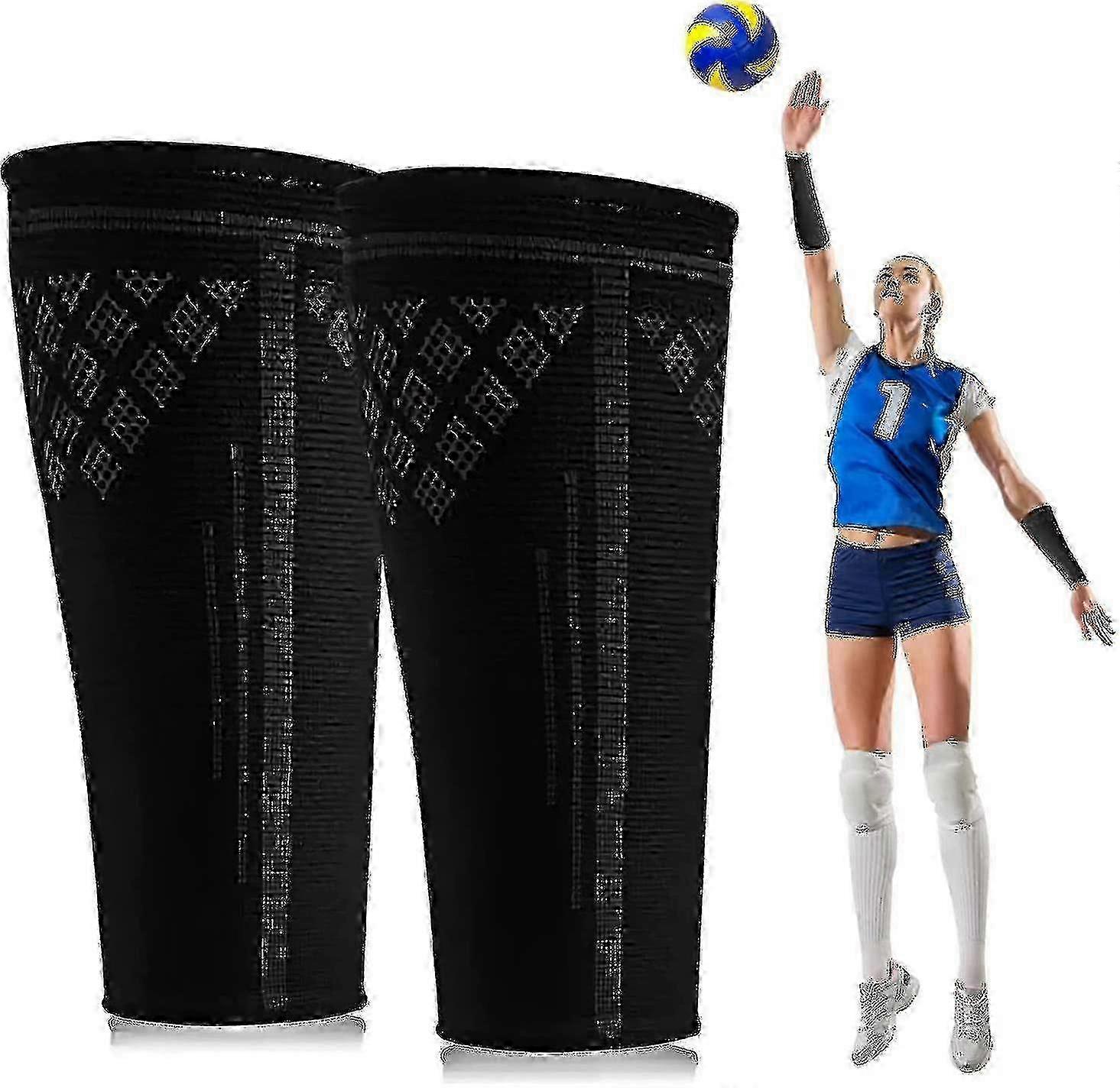 1 זוג שרוולי זרוע כדורעף,שרוולי דחיסה כדורעף,ספורט שרוולי אמה אימון כדורעף להגן על ציוד לילדים נוער נשים -ayane