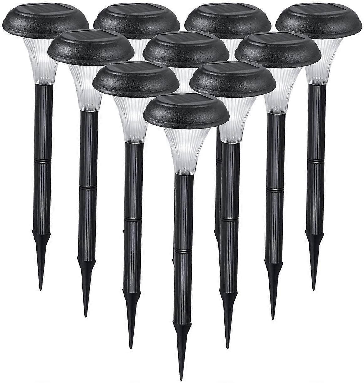 Luci solari da giardino per esterni 10 set di luci più luminose - Facile installazione senza fili - Doppia guarnizione impermeabile - Design elegante e altezza 30 cm
