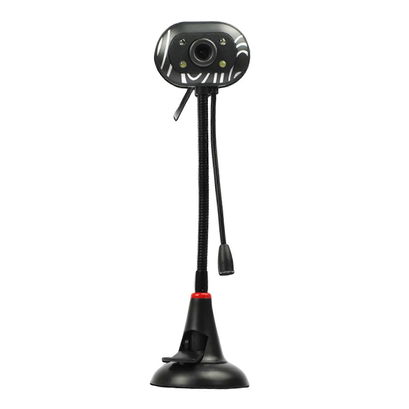 Computer Camera with Microphone Rotatable USB Webcam with Zoom Adjustment Suitable for Birthday Present TUE88